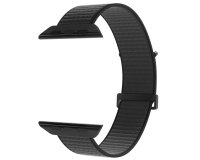 SBS Bracelet pour montre nylon App Watch Noir- boîtier 38-40-41mm