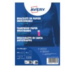 Bracelet avery papier indechirable matiere tyvek    largeur 19mm coloris rose     fluo 500 unites