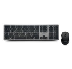 Urban Factory CKM30UF clavier Souris incluse maison/bureau RF sans fil + Bluetooth Noir, Gris