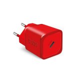 SBS Chargeur secteur GaN PD 20W USB C, rouge