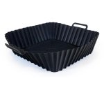 Muitomas Set teglia per friggitrice ad aria nero