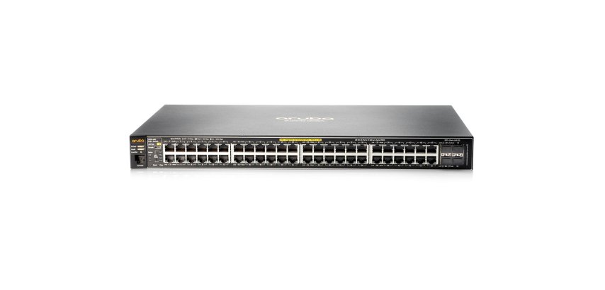 HPE Aruba 2530 48 PoE+ Géré L2 Fast Ethernet (10/100) Connexion Ethernet, supportant l'alimentation via ce port (PoE) 1U