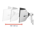 Ergotron HX Series HX ARM WITH VERY HEAVY DUTY PIVOT WALL 144,8 cm (57") Parete
