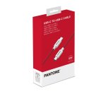 Pantone PT-CTC002-5R1 USB cable 1.5 m USB C Red