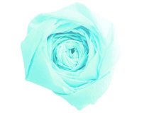 PAPIER CRÉPON, Paquet de 10 feuilles pliées 40% au format 2x0,50m - Bleu turquoise