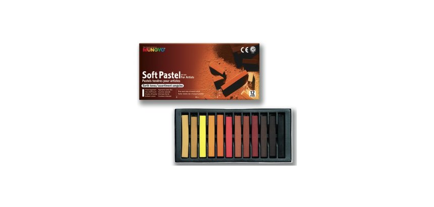 Soft pastels sanguines oz mungyo carres 60 mm boite 12  unites coloris assortis