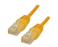 MCL Cable RJ45 Cat5E 0.5 m Yellow câble de réseau Jaune 0,5 m U/UTP (UTP)