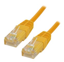 MCL Cable RJ45 Cat5E 0.5 m Yellow câble de réseau Jaune 0,5 m U/UTP (UTP)
