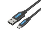 Vention Cable USB 2.0 3A COLBH/ USB Macho - MicroUSB Macho/ 2m/ Negro