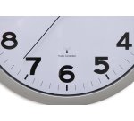 Wall clock MAULstep RC Ø40x5cm plastic silver/white with battery