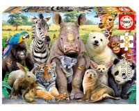 Puzzles carton 300 pieces educa la photo de classe 300  pieces