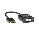 Tripp Lite P134-06N-VGA-V2 adaptador de cable de vídeo 0,15 m DisplayPort VGA (HD15) Negro