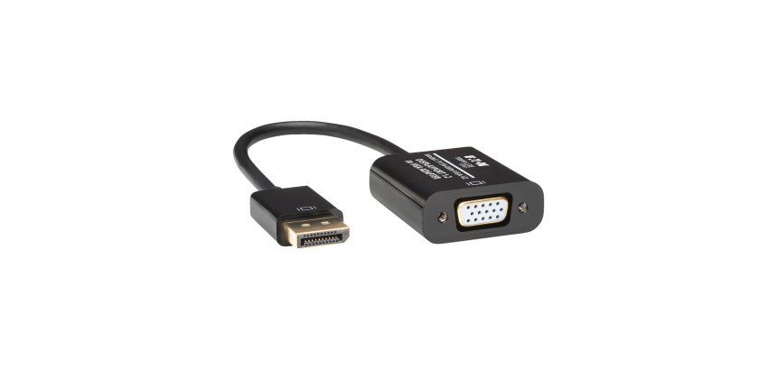 Tripp Lite P134-06N-VGA-V2 adaptador de cable de vídeo 0,15 m DisplayPort VGA (HD15) Negro