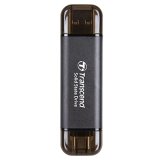 Transcend ESD310C Technologie Thunderbolt 256 Go USB Type-A vers USB Type-C USB 3.2 Gen 2x2 Noir