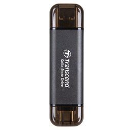 Transcend ESD310C Technologie Thunderbolt 512 Go USB Type-A vers USB Type-C USB 3.2 Gen 2x2 Noir