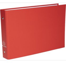 Classeur rembordé polypropylène pour fiches bristol 125x200 2 anneaux 25mm - Couleurs assorties