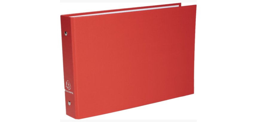 Classeur rembordé polypropylène pour fiches bristol 125x200 2 anneaux 25mm - Couleurs assorties