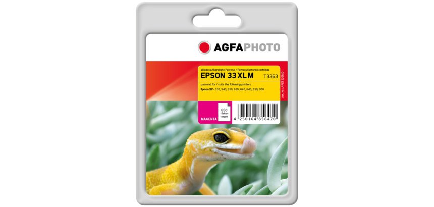 AgfaPhoto APET336MD inktcartridge 1 stuk(s) Compatibel Magenta