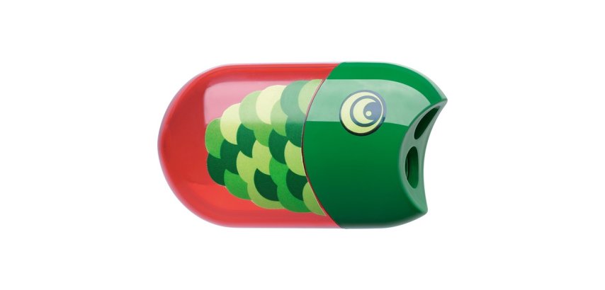 Faber-Castell 183525 temperino Temperamatite manuale Verde, Rosso