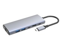 DLH DY-SA5260 hub & concentrateur USB Type-C 10000 Mbit/s Gris