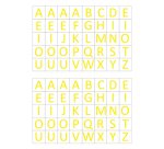 Gommette éducative maildor alphabet coloris rouge bleu vert jaune noir 6 planches 1600 unités