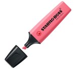 Surligneur stabilo boss original pastel encre base    eau pointe biseautee largeur  trace 2/5mm coloris petale de