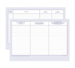 Registre elve resultats evaluation risques pro        210x297mm 29 tableaux ouverts foliotes 60 pages