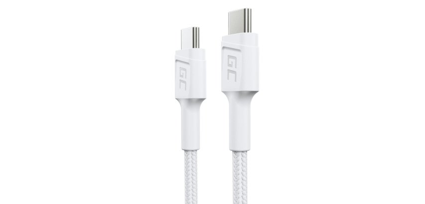 Green Cell GC PowerStream cavo USB USB 3.2 Gen 1 (3.1 Gen 1) 0,3 m USB C 0,48 Gbit/s 60 W Bianco