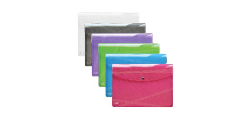 Favorit 400135689 folder Polypropylene (PP) Blue, Green, Grey, Purple, Red, Transparent A4