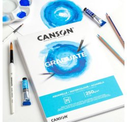 Canson Graduate Watercolour Blocco di carta da disegno 20 fogli