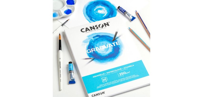 Canson Graduate Watercolour Blocco di carta da disegno 20 fogli