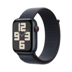 Apple Watch SE OLED 44 mm Digital 368 x 448 Pixeles Pantalla táctil 4G Negro Wifi GPS (satélite)