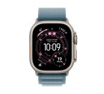 Apple watch Apple Watch Ultra 3 GPS + Cellular 49mm Boitier en Titane Naturel avec Boucle Alpine Bleu Clair - Small
