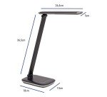 MAULjazzy adjustable desk lamp with USB port black