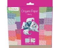Feuille papier origami clairefontaine liberty 70g 200x200mm coloris assortis
