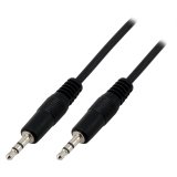MCL Cable jack 3.5mm male stereo câble audio 5 m 3,5mm Noir