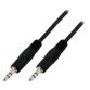 MCL Cable jack 3.5mm male stereo câble audio 5 m 3,5mm Noir