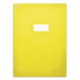 Protège-cahier 21x29,7cm Strong Line opaque 15/100° + renforcés (30/100°). Coloris Jaune