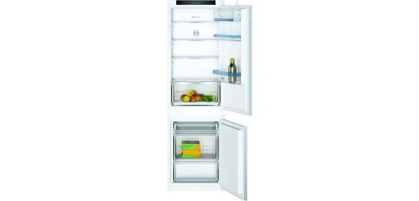BOSCH Réfrigérateur congélateur encastrable KIV86VSE0, Série 4, 267 litres, Niche 178 cm