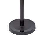 Porte-manteaux maulgrando acier couronne diam. 37,5cm 16 crochets hauteur 1,75m socle diam. 36,5cm coloris noir