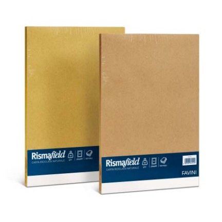 Carta riciclata Risma Field - A4 - 90 gr - giallo - Favini - conf. 100 fogli