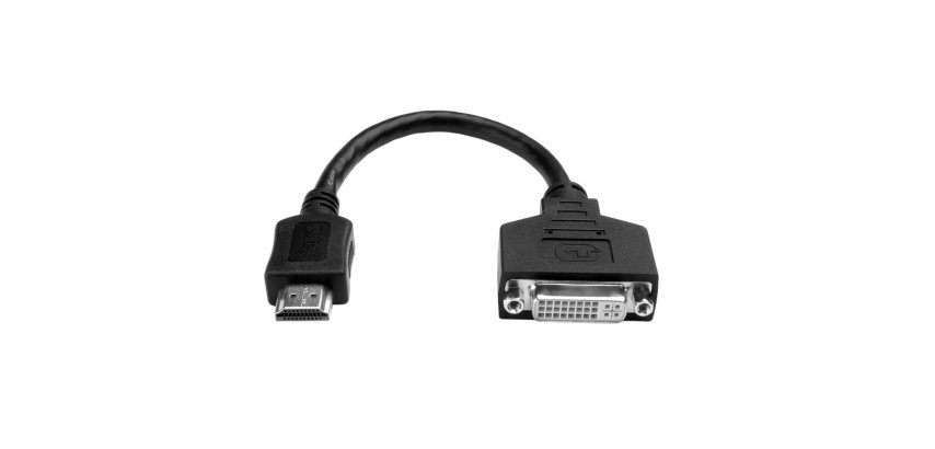 Tripp Lite P132-08N câble vidéo et adaptateur 0,2 m DVI-D HDMI Noir