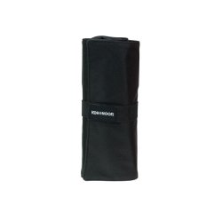 Astuccio arrotolabile Roller - con astuccio zip interno - 24 scomparti - 7,5 x 21,5 cm - tessuto - nero - Koh.I.Noor