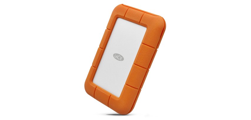 LaCie Rugged USB-C external hard drive 5 TB USB Type-C 3.2 Gen 1 (3.1 Gen 1) Grey, Yellow