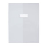 Protège-cahier elba standard pvc cristal 20/100e rabat a4 210x297mm incolore