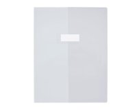 Protège-cahier elba standard pvc cristal 20/100e rabat a4 210x297mm incolore