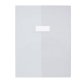 Protège-cahier elba standard pvc cristal 20/100e rabat a4 210x297mm incolore