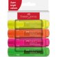 Etui de 4 surligneurs TEXTLINER 1546. Coloris assortis standard: jaune, orange, rose, vert