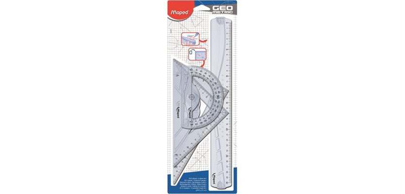 Maped Maxi set di righelli 4 pz Plastica