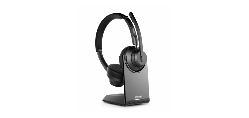 Urban Factory MOVEE PRO Auriculares Inalámbrico Diadema Juego USB Tipo C Bluetooth Base de carga Negro